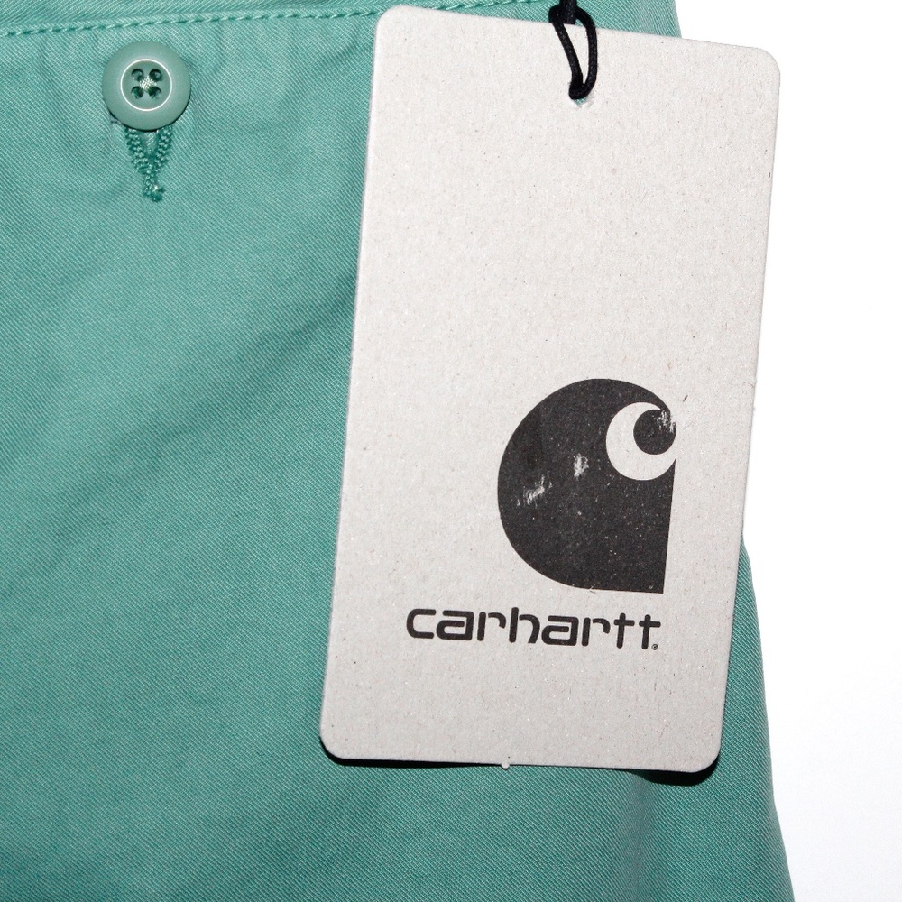 Carhartt WIP "John Short" in "Catnip" Faded Seafoam Green - Picture 10 of 15